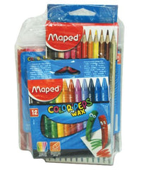 Maped Crayons 12col+Felt Pen 12c+Col peps 18c - Al Masam Stationery LLC