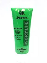 Marie's Fine ACRYLIC FLUO GREEN 75ml - Al Masam Stationery LLC