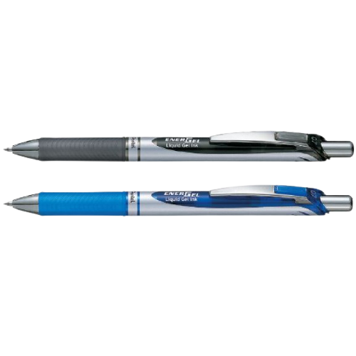Pentel BL77 Energel Retractable Roller Pen 0.7mm Blue & Black - Al Masam Stationery LLC