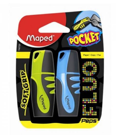 Maped Fluo Peps Highlighter Pocket YW+Asst - Al Masam Stationery LLC