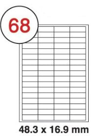 Formtec Label6800/48.5x16.9mm #68 - Al Masam Stationery LLC