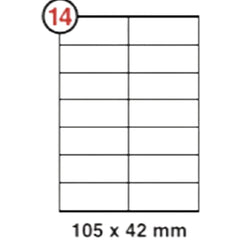 Formtec Label1400/105x42mm #14
