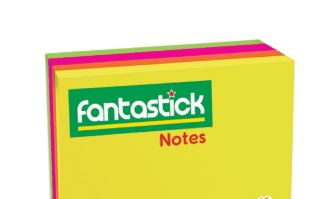 Fantastick Sticky Notes 4x4" - 4 Color Fluorecent - Al Masam Stationery LLC