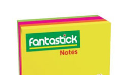 Fantastick Sticky Notes 4x4" - 4 Color Fluorecent
