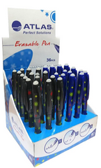 Atlas Erasable Pen 0.7mm Display of 36 Pcs - Al Masam Stationery LLC