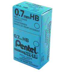 Pentel Mech. Pencil Leads 0.7mm HB Hi Polymer PE-50-HB Pack of 144 - Al Masam Stationery LLC