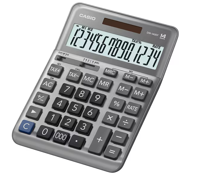 Calculator Casio DM-1400F - Al Masam Stationery LLC Main image