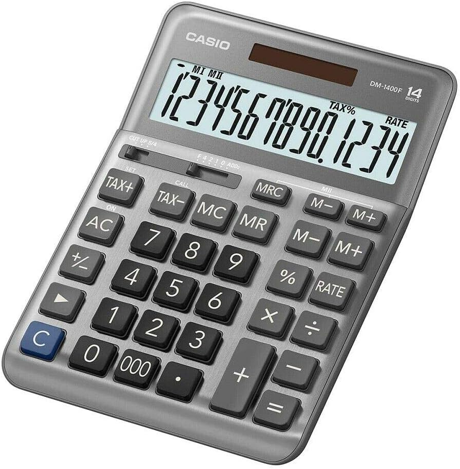 Casio Calculator , Model - DM1400F - Al Masam Stationery LLC Main image