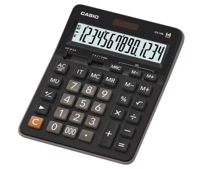 Casio GX-14B calculator with a clear display and functional keypad, ideal for math and science tasks. Main image