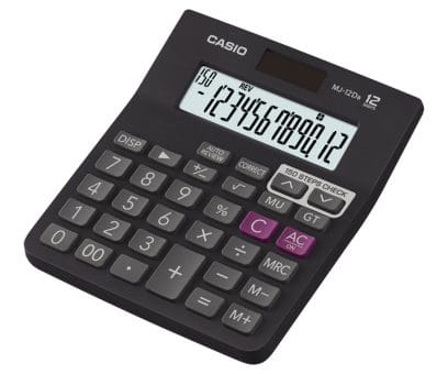 Casio Calculator , Model - MJ12 - Al Masam Stationery LLC Main image