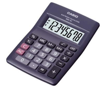 Casio Calculator Model : MW-5V - Al Masam Stationery LLC Main image