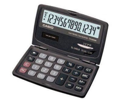 Casio Calculator , Model - SL240 - Al Masam Stationery LLC Main image