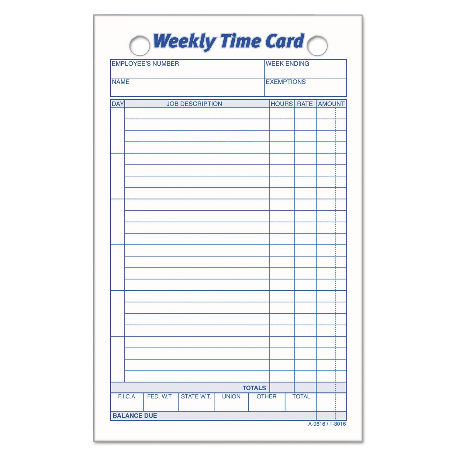 Short Index Panel for Time Cards - Al Masam Stationery LLC Main image
