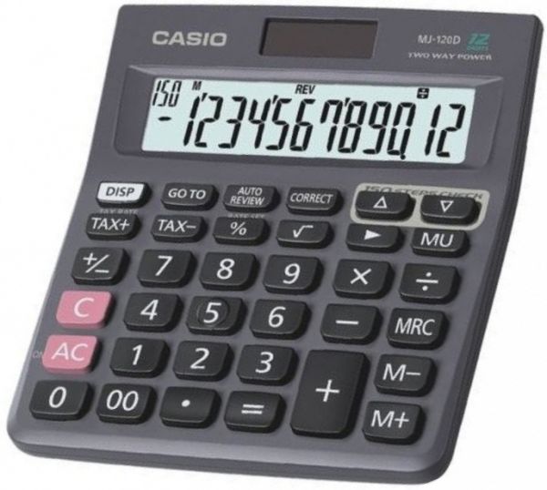 Calculator Casio Mj120t 12 Digit - Al Masam Stationery LLC Main image