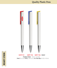 AMS -WIPP 701 - RUZV Plastic Pen Red - Al Masam Stationery LLC