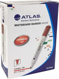 Atlas Bullet Whiteboard Marker Chisel Tip Red Secondary image
