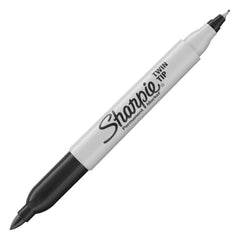 Sharpie Twin Tip Black Ink Permanent Marker 2 Pieces - Al Masam Stationery LLC