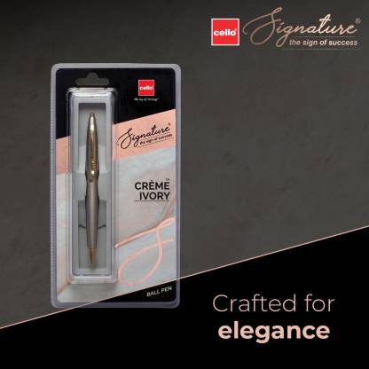 Cello Signature Cream Ivory RP 1BLTR- Blue - Al Masam Stationery LLC Main image