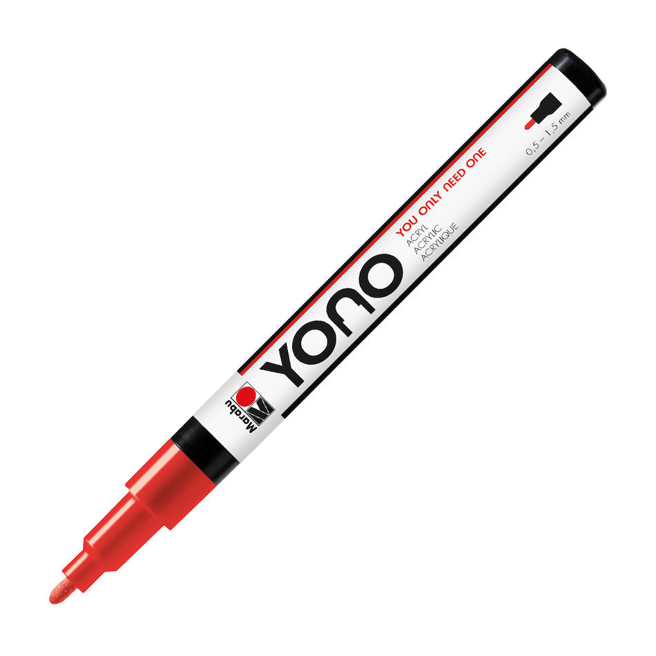 Marabu Yono Marker, Cherry 125, 0.5-1.5 Mm - MRU 12400101125 - Al Masam Stationery LLC Main image