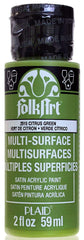 Folkart Multi-Surface Paint - Citrus Green - Al Masam Stationery LLC