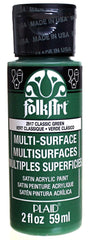 Folkart Multi-Surface Paint - Classic Green - Al Masam Stationery LLC