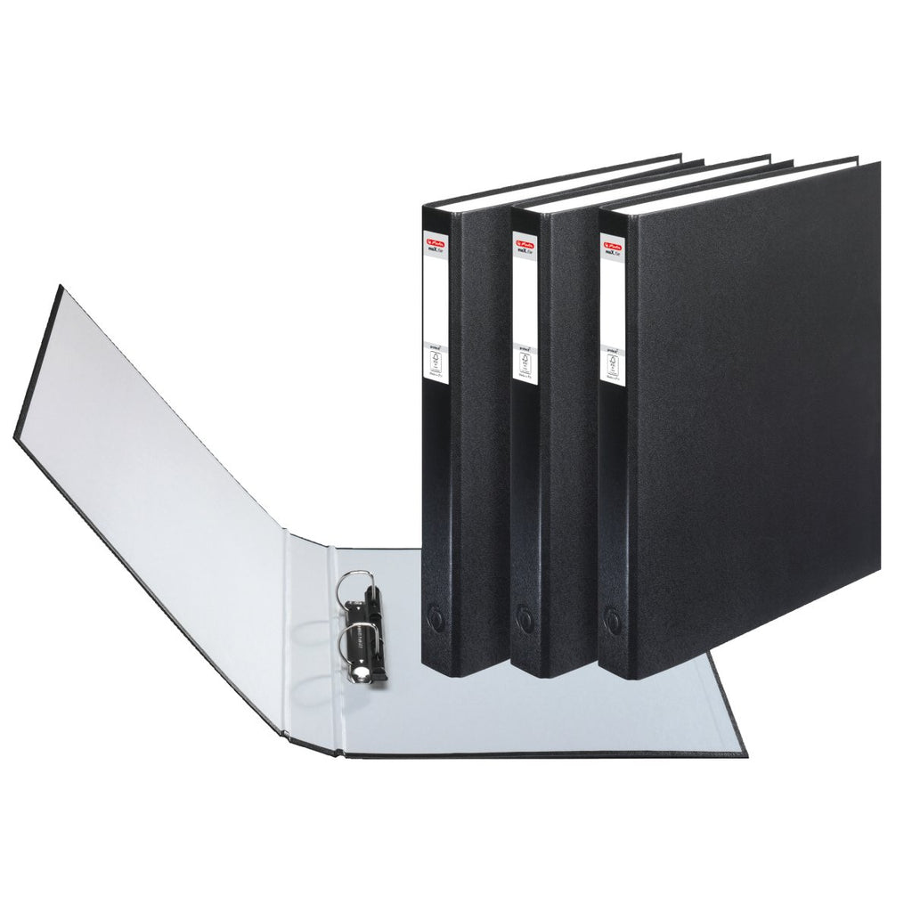 Clipp 2 Ring Binder D type A4 Black - Al Masam Stationery LLC