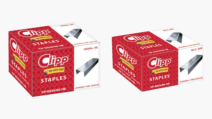 Clipp Staples Pin 26/6-5M Box of 10 pkt - Al Masam Stationery LLC