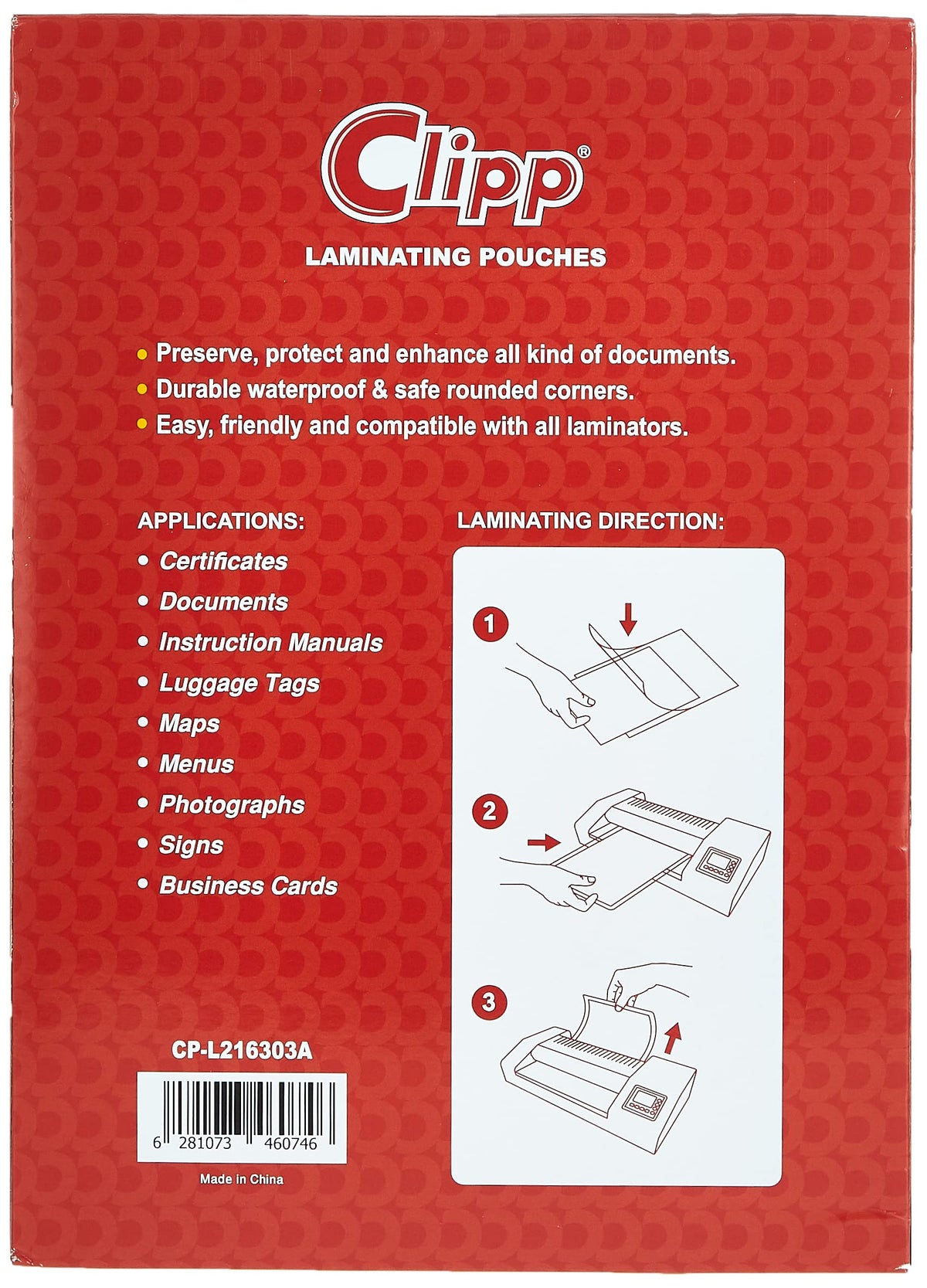 Clipp A4 Size Laminating Pouch - Al Masam Stationery LLC Main image