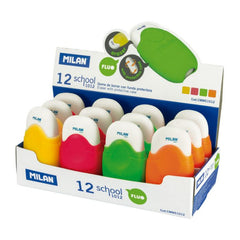 School 1012 cased erasers, Fluo series - Al Masam Stationery LLC