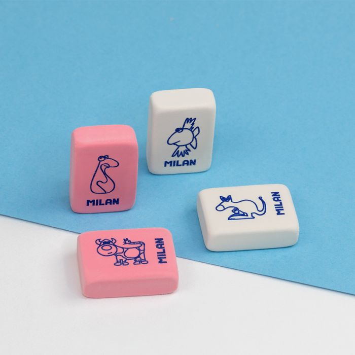 Flexible soft synthetic rubber eraser 4060 printed with children's designs - Al Masam Stationery LLC