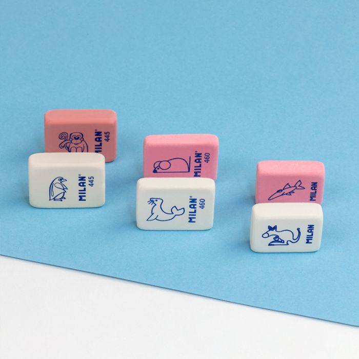 Flexible soft synthetic rubber eraser 4060 printed with children's designs - Al Masam Stationery LLC