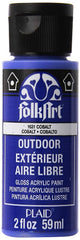 Folkart Outdoor Brush On - Cobalt 2 Oz. - Al Masam Stationery LLC