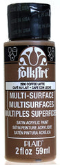 Folkart Multi-Surface Paint - Coffee Latte - Al Masam Stationery LLC