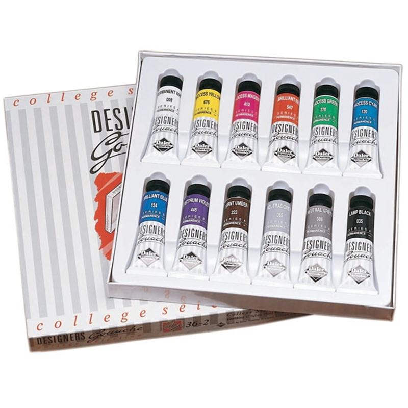 Daler Rowney Designers Gouache College Selection 12*15ml - Al Masam Stationery LLC