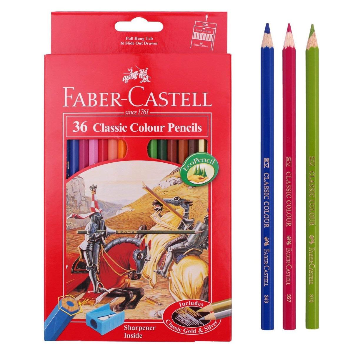 FABER-CASTELL Cardboard packet of 36 color Classic Line - Al Masam Stationery LLC