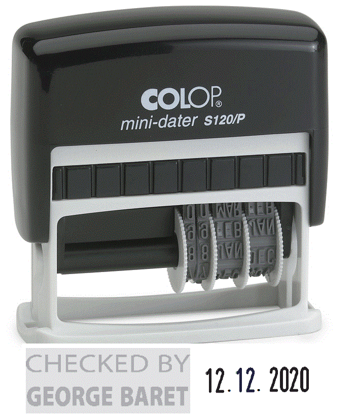 COLOP MINI DATER WITH PLATE 10X25MM - Al Masam Stationery LLC Main image
