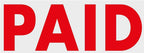 COLOP Printer 20 L04 PAID White / Red Stamp