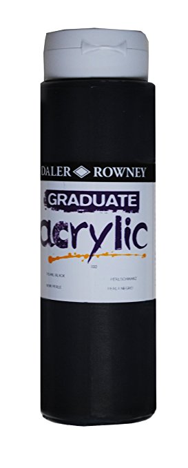 Daler Rowney Graduate Acrylic Color BLACK - Al Masam Stationery LLC