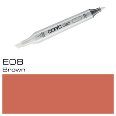 Expertly craft beautiful illustrations and designs with the COPIC CIAO MARKER E 08 BROWN. With its bold and vibrant color, this marker is perfect for adding depth and dimension to your artwork. Its alcohol-based ink provides smooth and consistent coverage, making it a must-have for any artist's arsenal.