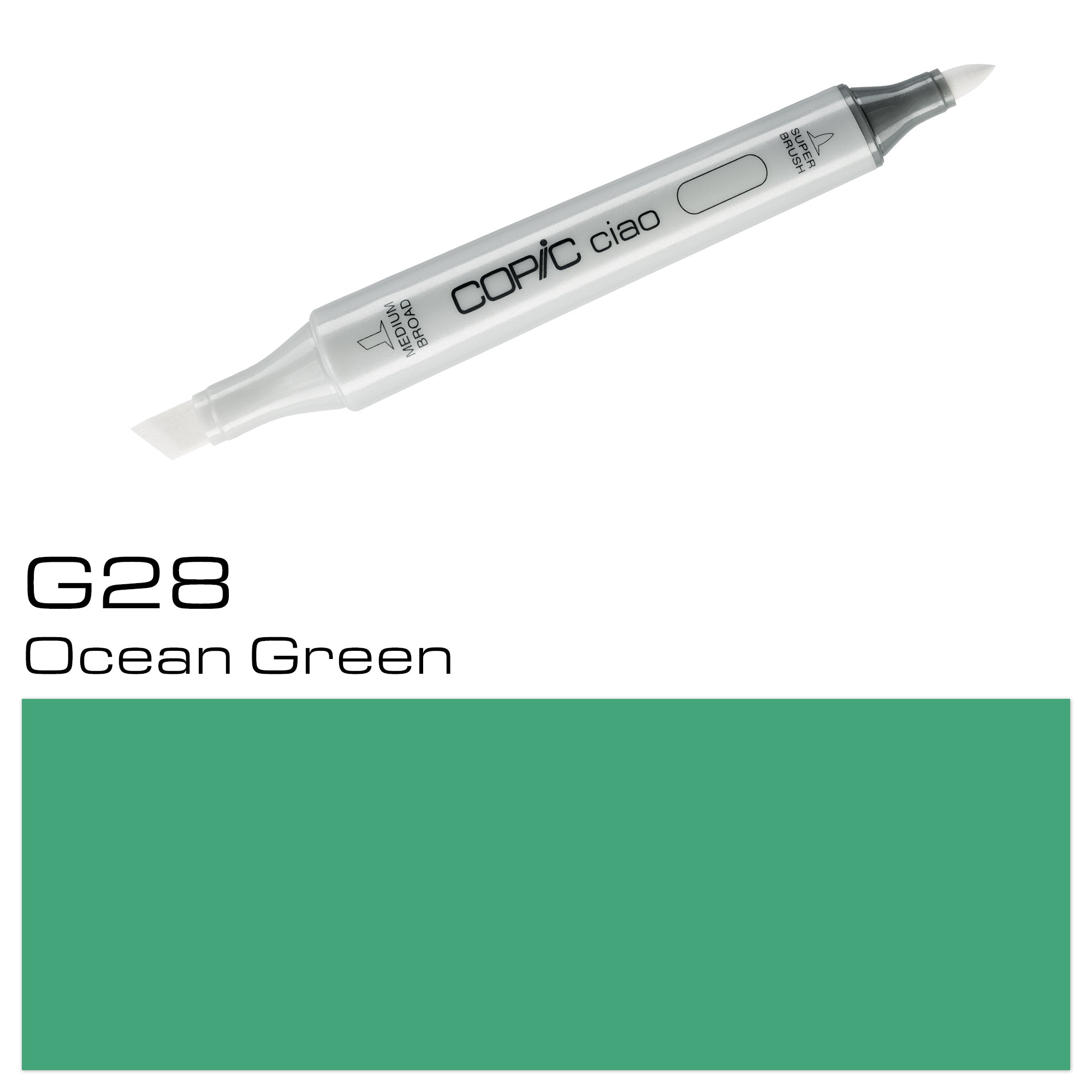 Experience vibrant and long-lasting color with the COPIC CIAO MARKER G 28 145AN GREEN. With its alcohol-based ink and dual tips, this marker is perfect for creating stunning illustrations and designs. Its ergonomic design allows for comfortable use, making it a must-have for any artist or designer.