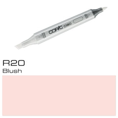 The COPIC CIAO MARKER R 20 BLUSH is a high-quality, professional marker designed for creating vibrant, long-lasting color. With its rich, blendable ink and a precise tip, this marker allows for easy use and smooth application. Its exceptional durability makes it a valuable tool for artists, designers, and hobbyists alike.