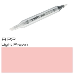 Improve your coloring capabilities with the COPIC CIAO MARKER R 22 LIGHT PRAWN. This professional-grade marker offers 22% more ink than its competitors, allowing for longer, more vibrant strokes. Elevate your artwork with the industry expert's choice.