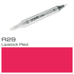 Experience the vibrant color and smooth application of the COPIC CIAO MARKER R 29 LIPSTICK RED. With its alcohol-based ink and durable double-ended design, this marker is perfect for creating bold and precise lines in your artwork or design projects. The rich red hue adds a pop of color to any project, making it a must-have for artists and designers alike.