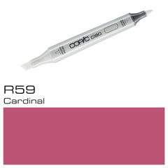 The COPIC CIAO MARKER R 59 CARDINAL is a professional-grade marker designed for artists and designers. With its vibrant and long-lasting red color, it allows for precise and smooth coloring, perfect for creating bold and eye-catching illustrations. Its alcohol-based ink is blendable, making it a versatile tool for any project.