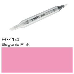 The COPIC CIAO MARKER RV14 BEGONIA PINK offers a vibrant and versatile pink color for all your artistic needs. With its alcohol-based ink and replaceable nibs, it allows for smooth and precise application, making it a must-have for any professional artist or hobbyist. Elevate your creations with this reliable and high-quality marker.