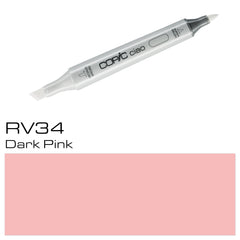 Expertly blend and layer with the COPIC CIAO MARKER RV 34 DARK PINK. This high-quality marker boasts a rich, dark pink color that provides exceptional coverage and precision. The perfect addition to any artist's collection, this marker allows for detailed and vibrant creations.