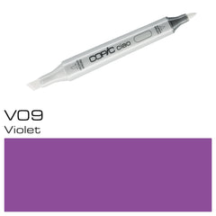 Professional and versatile, the COPIC CIAO MARKER V 09 VIOLET is a go-to for any artist or designer. Its high-quality pigment allows for smooth and vibrant strokes, while its double-ended design saves space and offers a fine point for detailed work. Perfect for adding depth and dimension to any project.