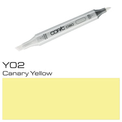 The COPIC CIAO MARKER Y02 CANARY YELLOW is a must-have for any artist or illustrator. Its vibrant and highly pigmented color will bring your creations to life, and its dual-tip design allows for both broad strokes and detailed work. With its alcohol-based ink and refillable system, this marker offers long-lasting performance and endless creative possibilities.