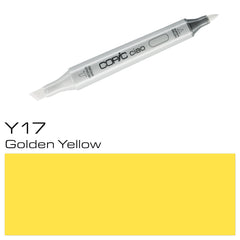 The COPIC CIAO MARKER Y 17 GOLDEN YELLOW is a top-notch marker made for professional use. With its vibrant and long-lasting golden yellow color, this marker offers precise and smooth lines for all your artistic needs. Add a touch of richness and warmth to your artwork with this high-quality marker.