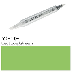 Expertly create vibrant illustrations with the COPIC CIAO MARKER YG09 LETTUCE GREEN. With its high-quality pigment and precise nib, this marker allows for smooth and consistent strokes. The rich lettuce green hue will add depth and dimension to your artwork.